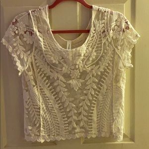 Mesh patterned shirt